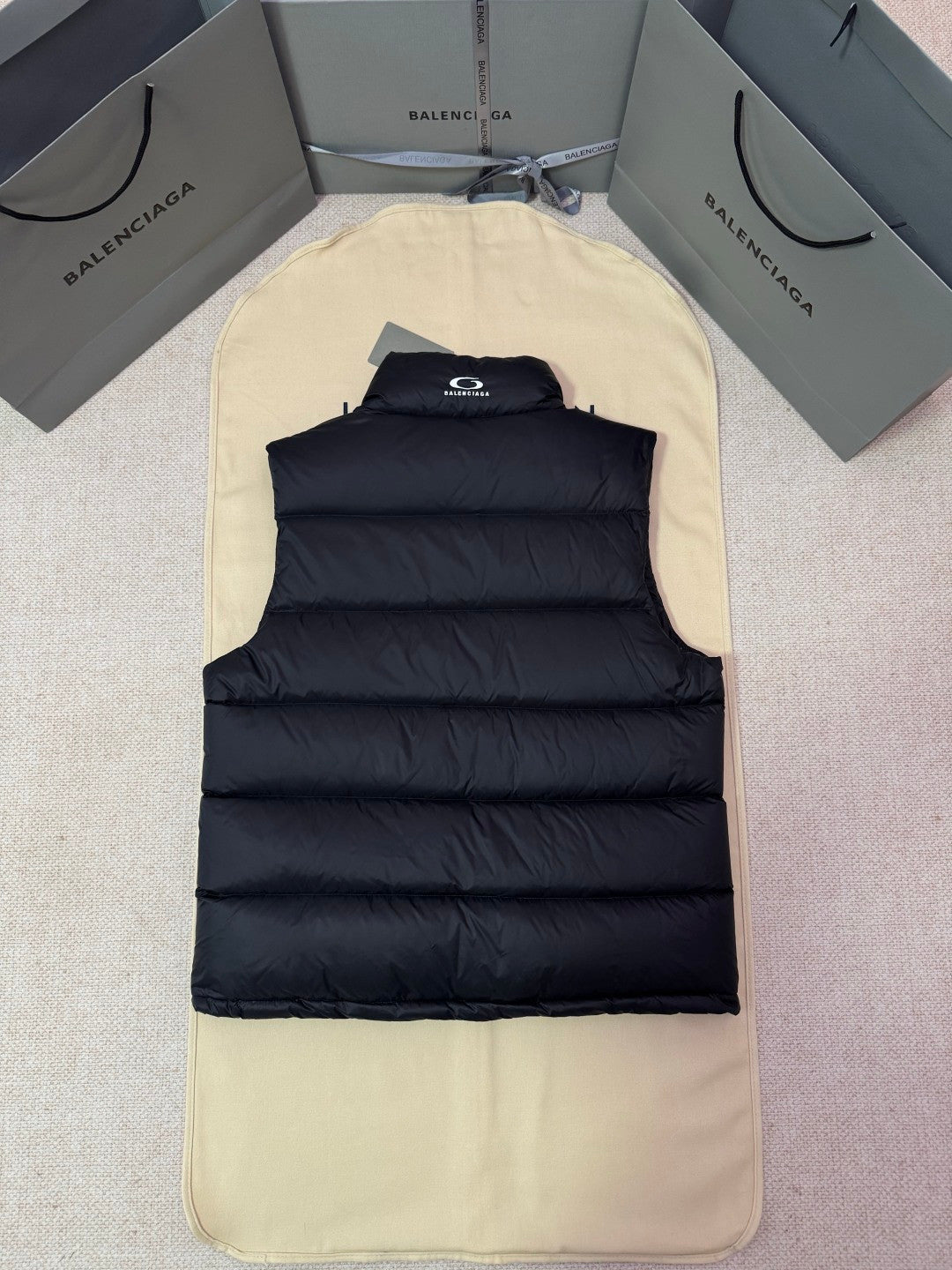 FallWinter Men's Full Print Zipper Stand Collar Warm Vest #83209A