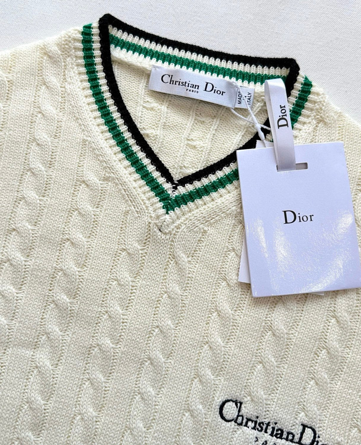 Women's Spring/Summer Solid Color Striped V-Neck Long Sleeve Knitted Sweater #77795