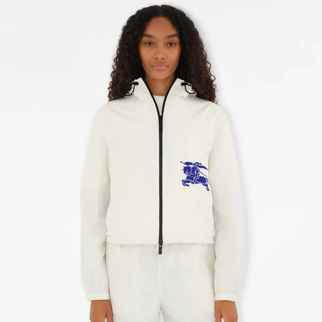 Women's Spring and Autumn Solid Color Logo Printed Hooded Zipper Long Sleeve Jacket #72151