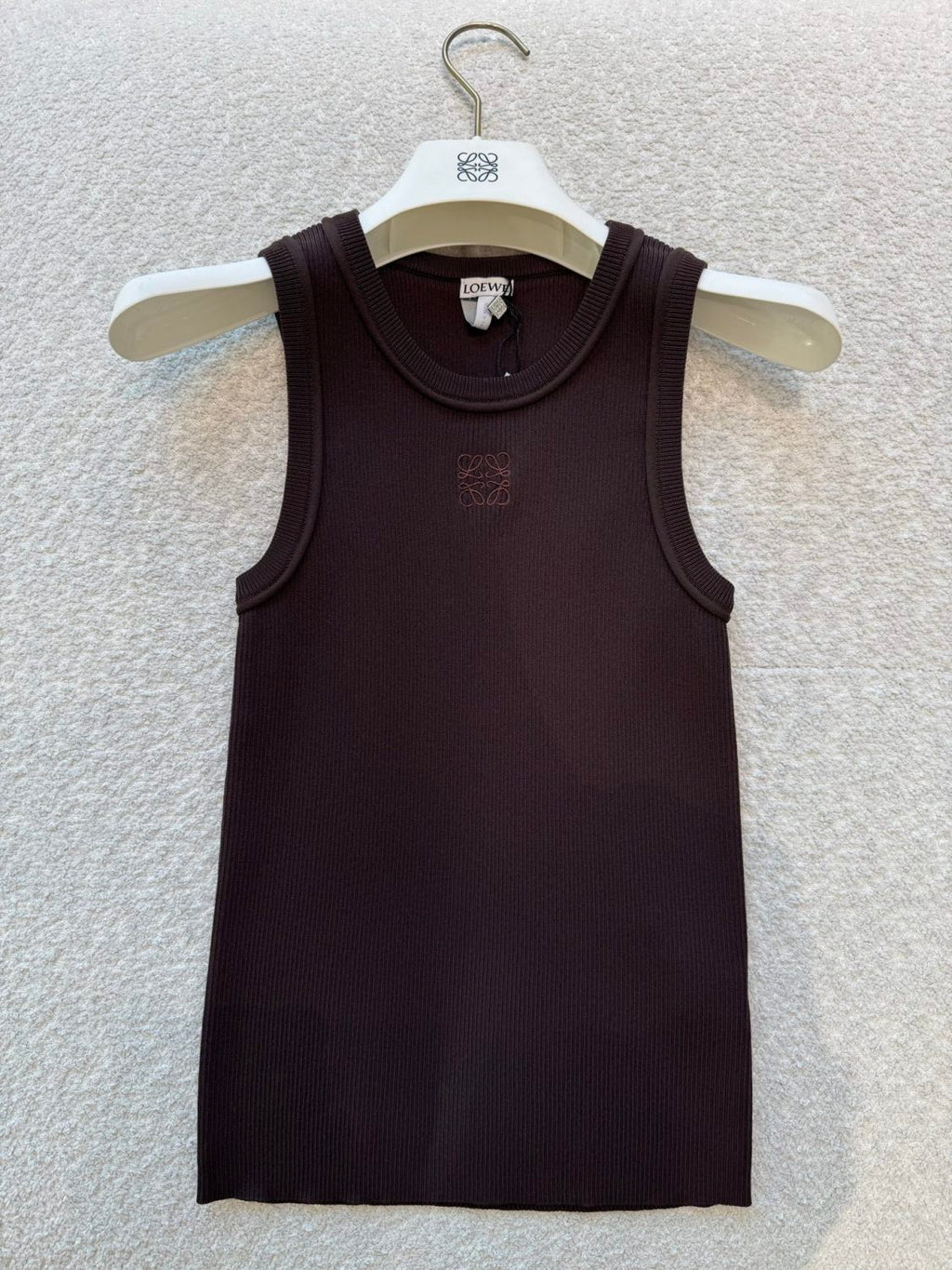 Women's Stretch Viscose Anagram Knitted Ribbed Soft Tank Top vest #194291