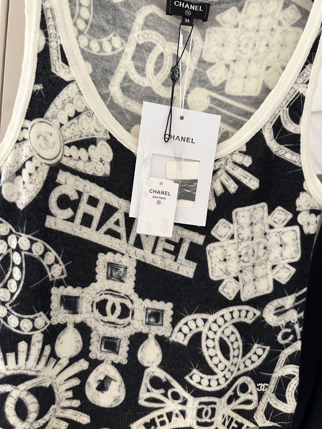 Women's Summer Fashion Trend Pattern Printed Round Neck Sleeveless Straight Top Vest #78413