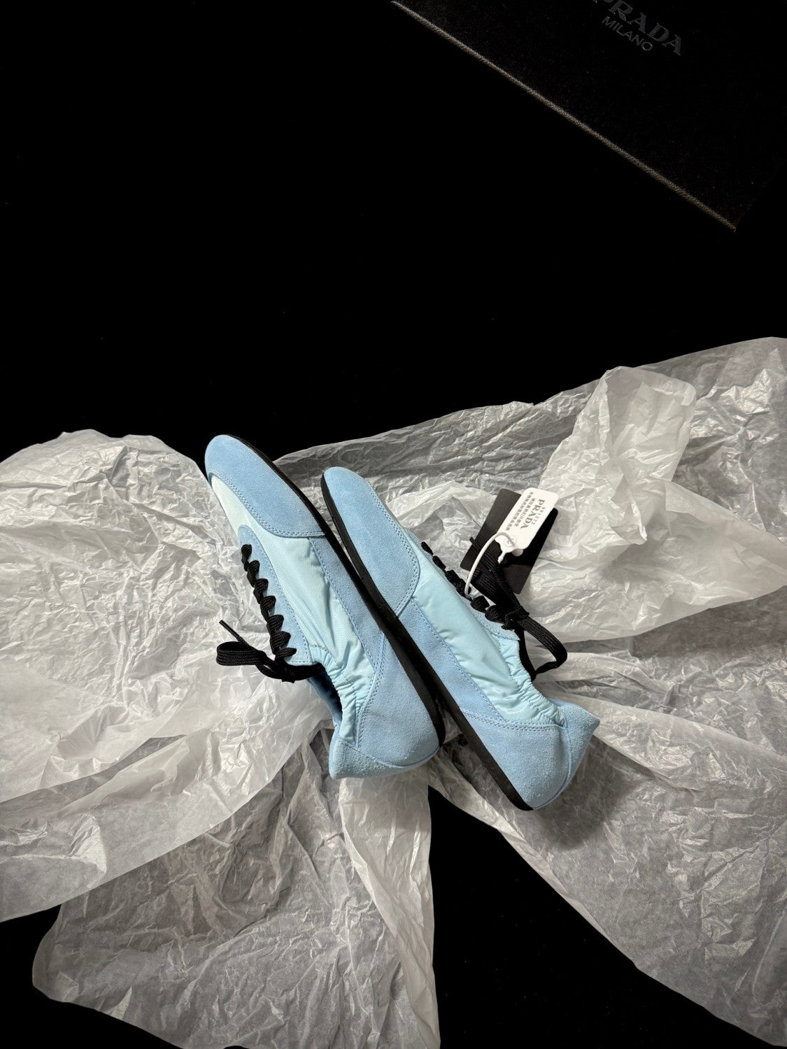 PR Women's Solid-color Nylon Fabric And Suede Low-top Lace-up Training Shoes #77759