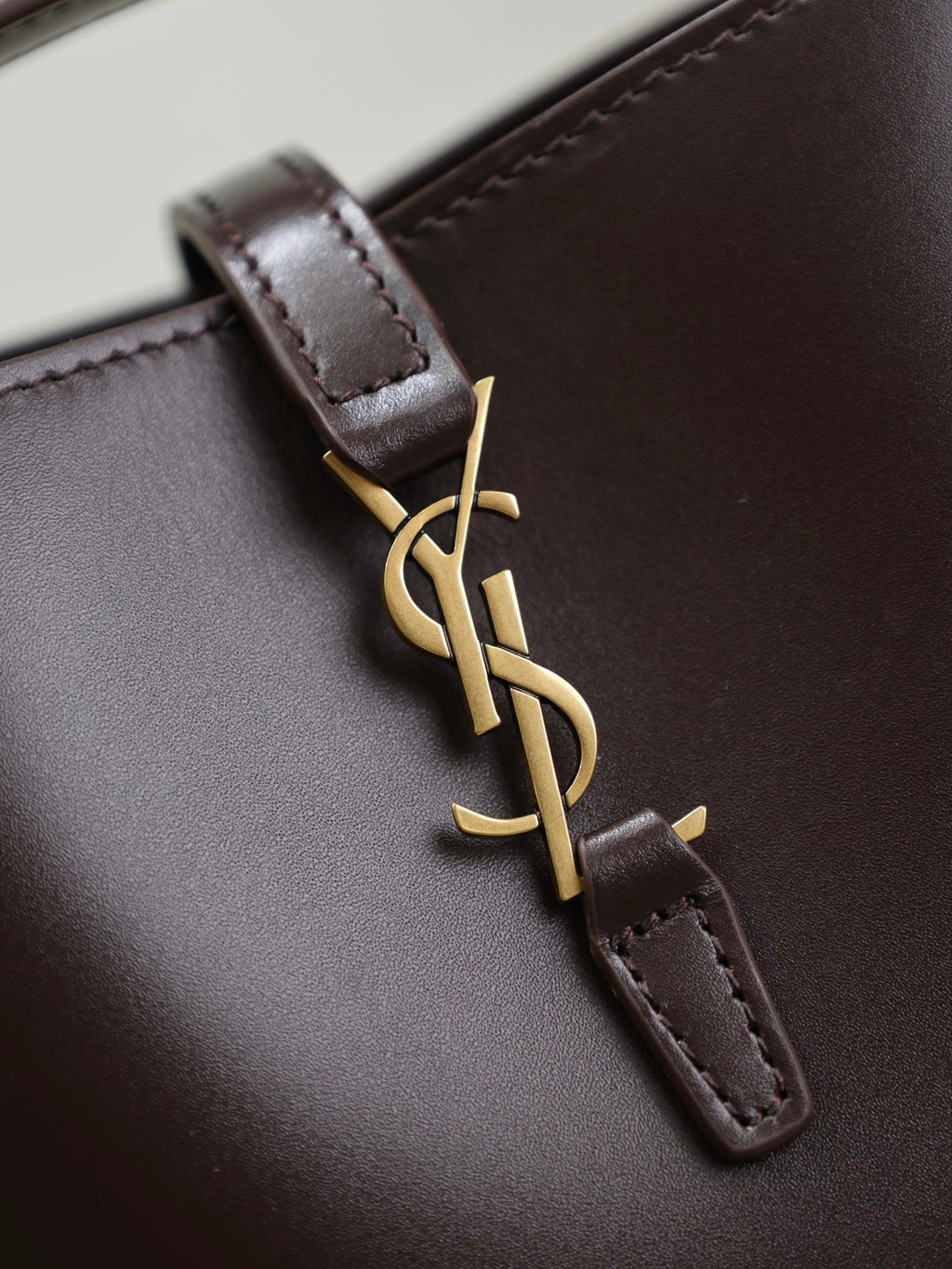 YS Women's LE 37 Logo Hook Buckle mini Small Glossy Solid Color Bucket Bag Suede Leather Handbags Casual Bags 7490362R20W9207 #81334