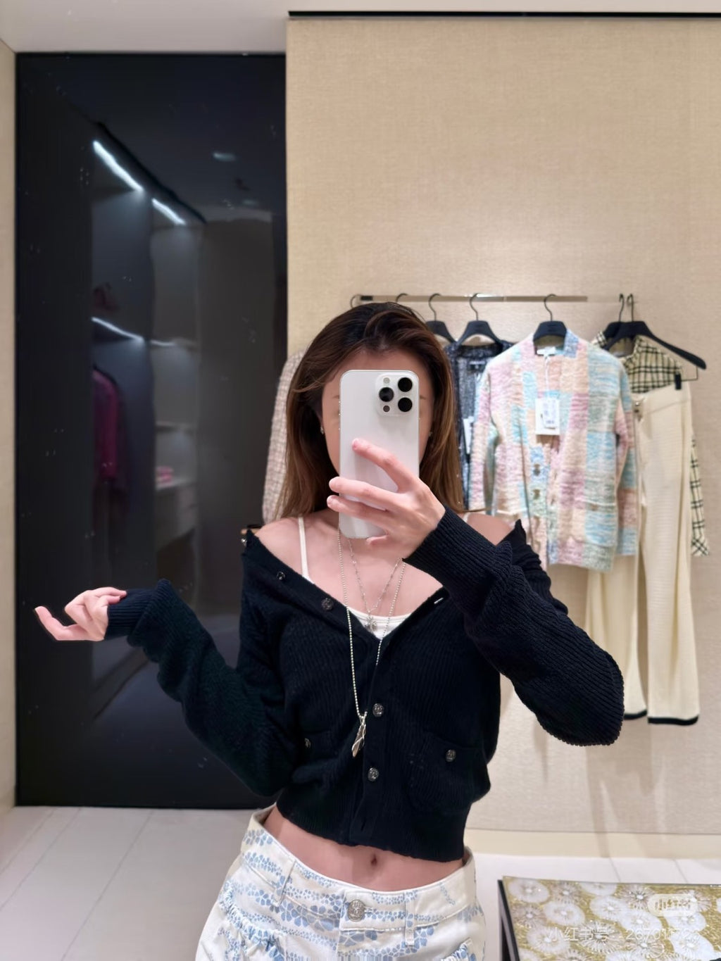 Women's Spring/Autumn Cotton Round Neck Single Button Plain Pocket Long Sleeve Knitted Cardigan Ngvp #2283