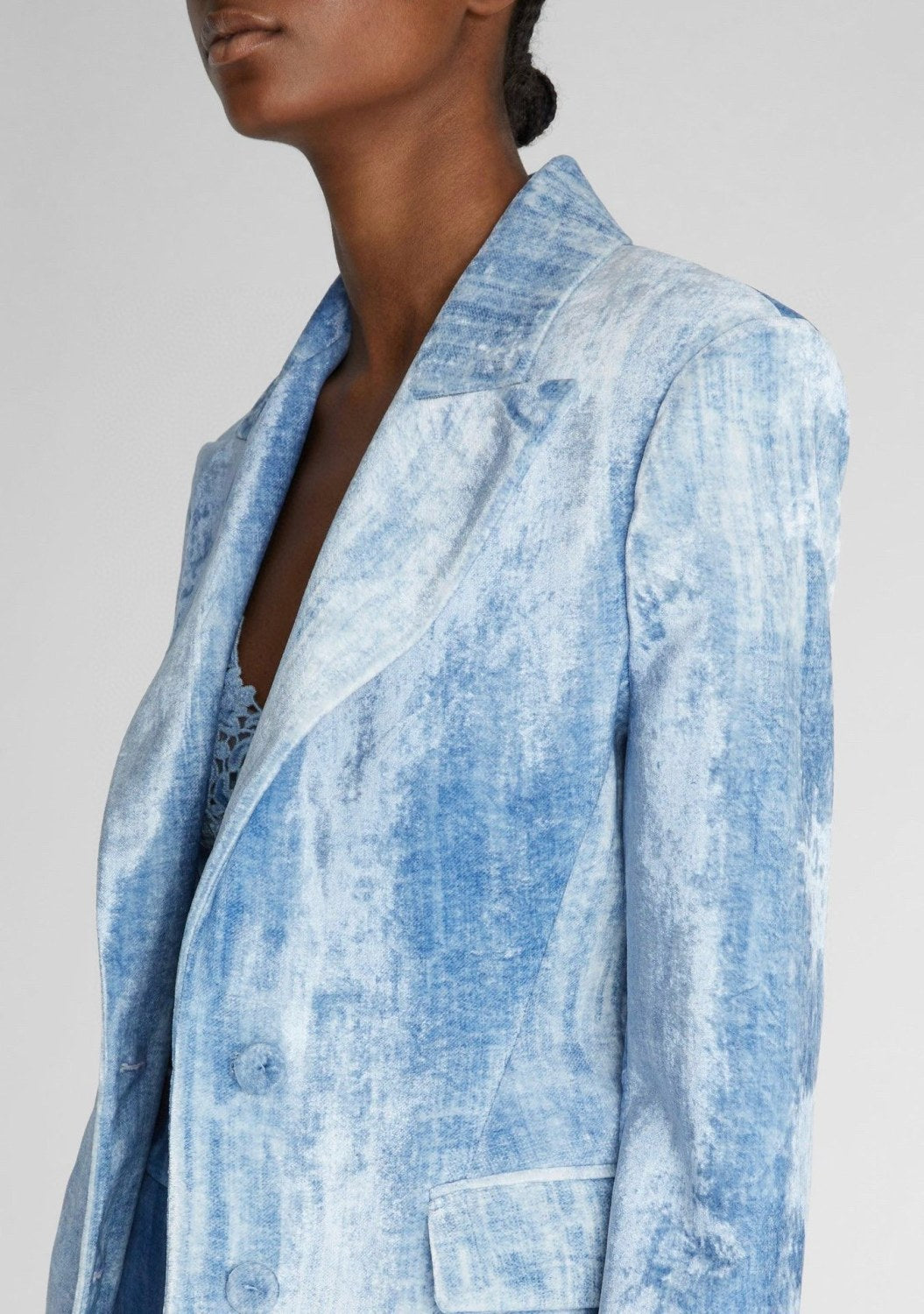 Ermanno Scervino Women's Colorblocking Single-Breasted Slim Long-Sleeved Suit Set Blazer Jacket Spring And Autumn Casual Gradient High-Waisted Pants Ngvp #9531