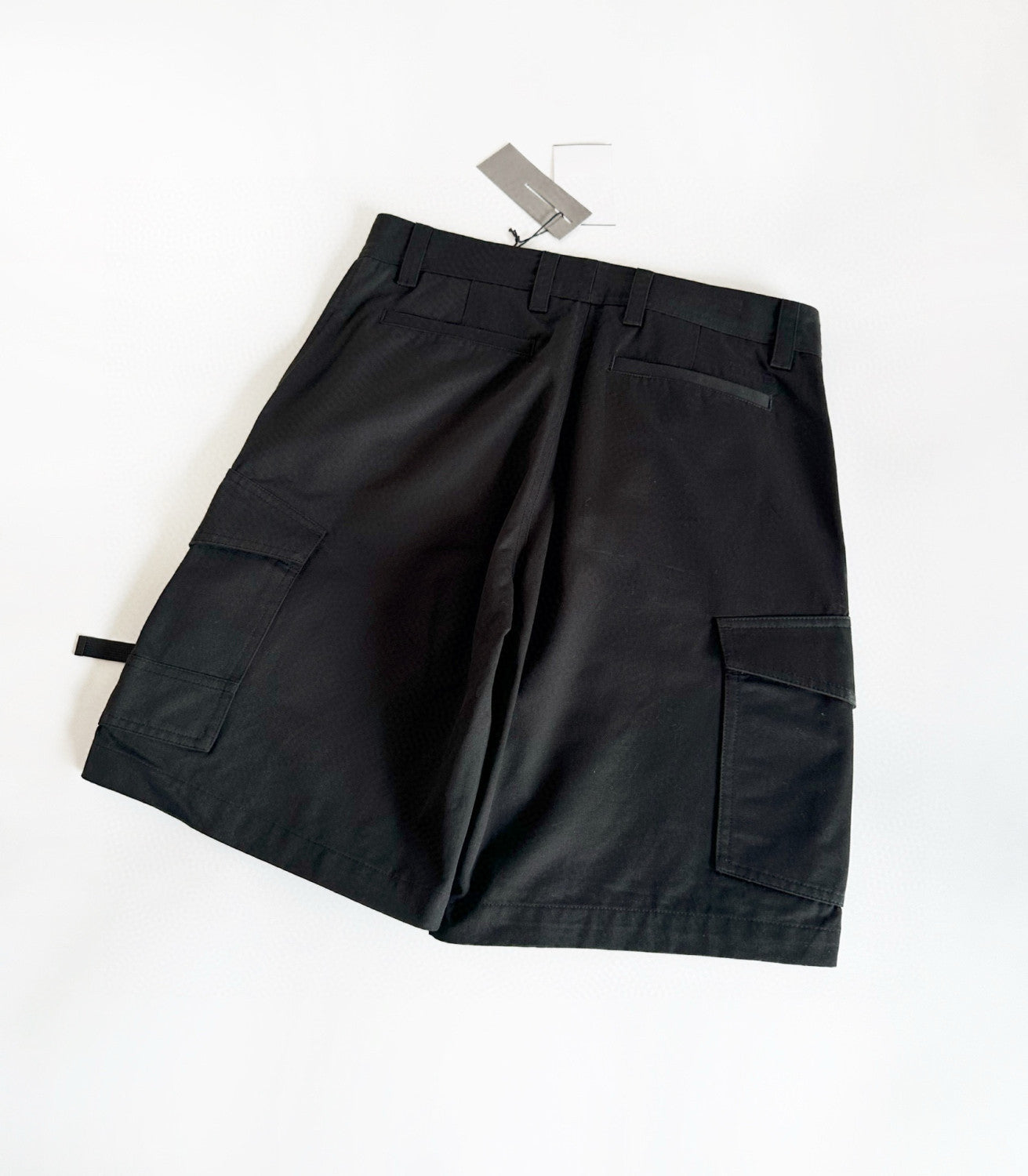 Men's Summer Solid Color Mid Waist Buttoned Casual Polyester Shorts Pants #98884