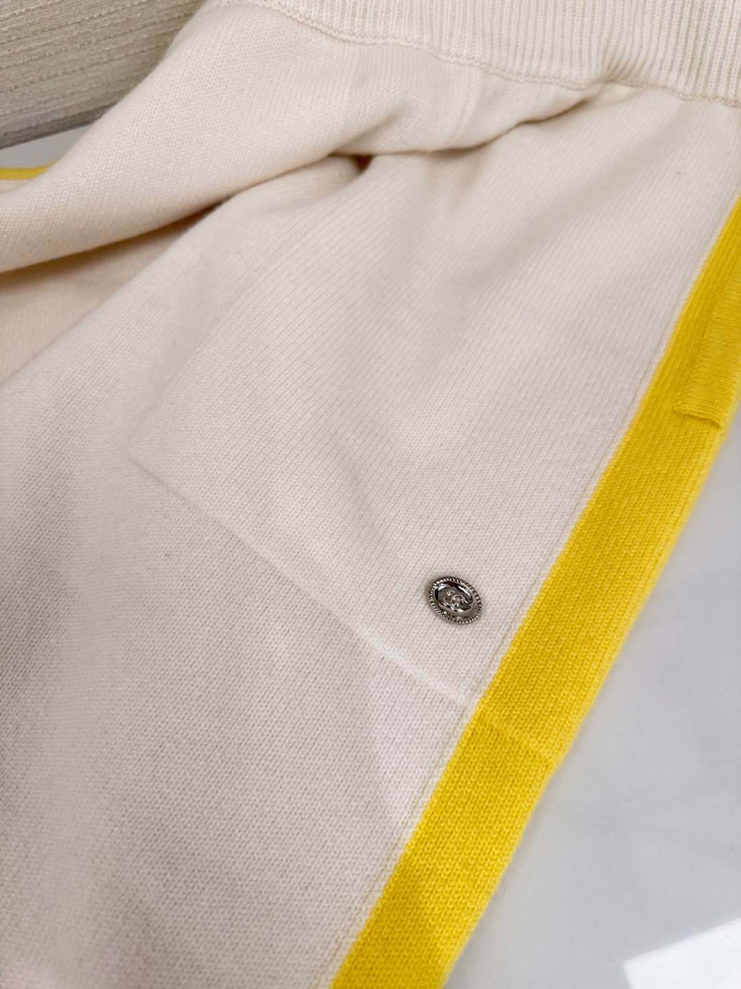 Women's Spring & Autumn Loose Colorblocking Knitted Wide-Leg Pants Casual Long Trousers Ngvp #9839