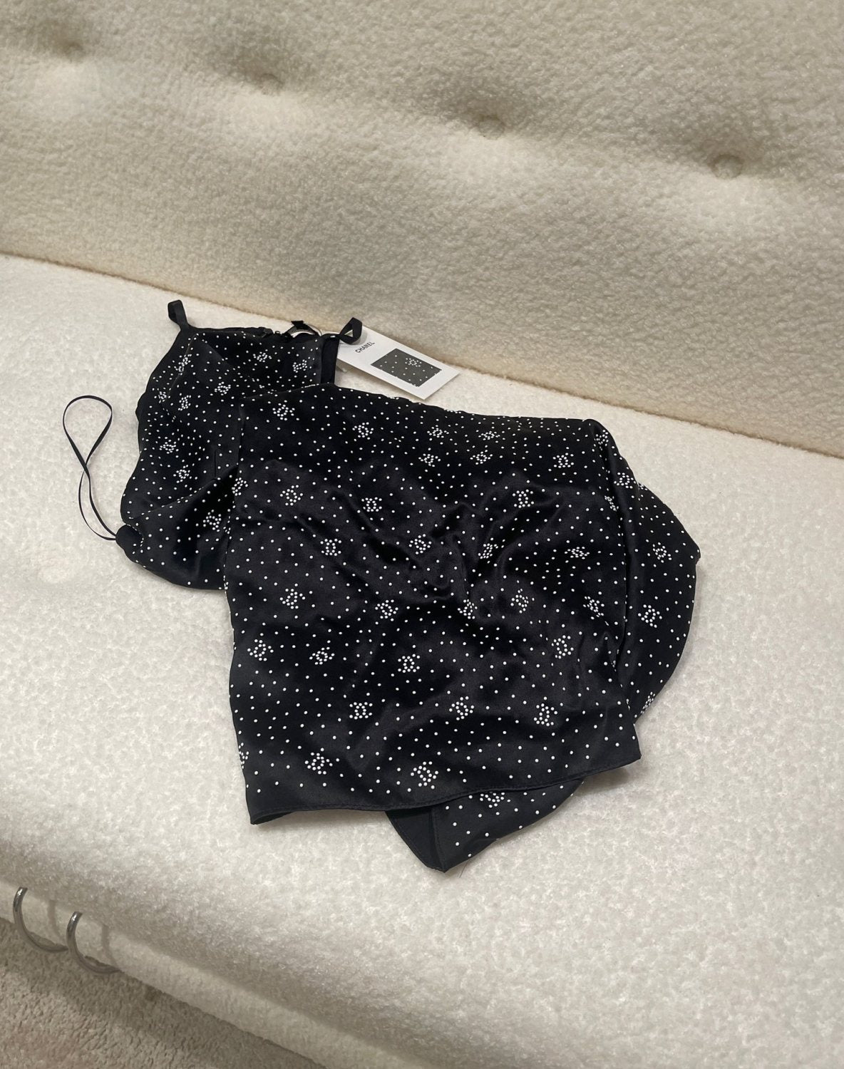 Women's Summer Black Letter Printed Silk Halter Dress #72961