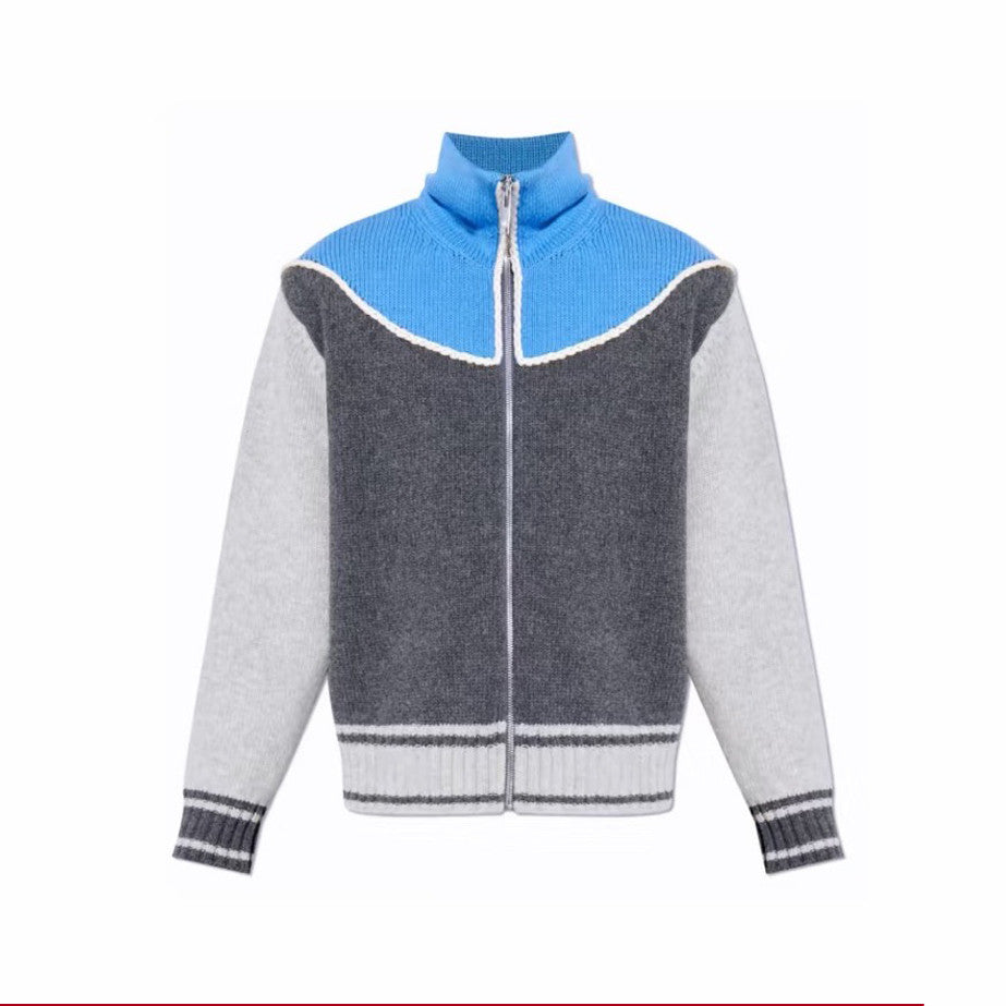 BV 2025 Men's Women's Color-Blocked Design Wool Knit Jacket #82542A