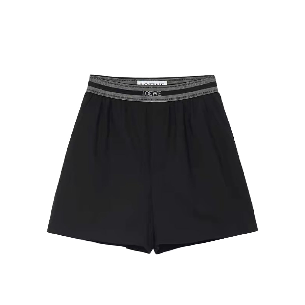 Women's Summer Solid Colour Mid Waist Loose Straight Casual Shorts #76759