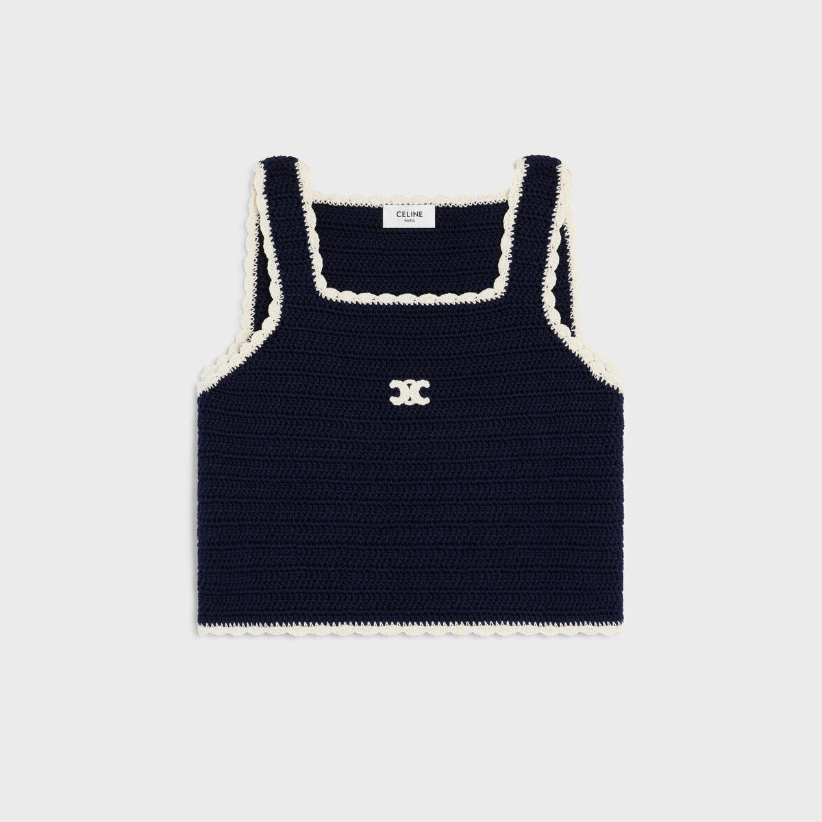 Women's Summer Fashion Casual Square Neck Sleeveless Handmade Crochet Vest #79293