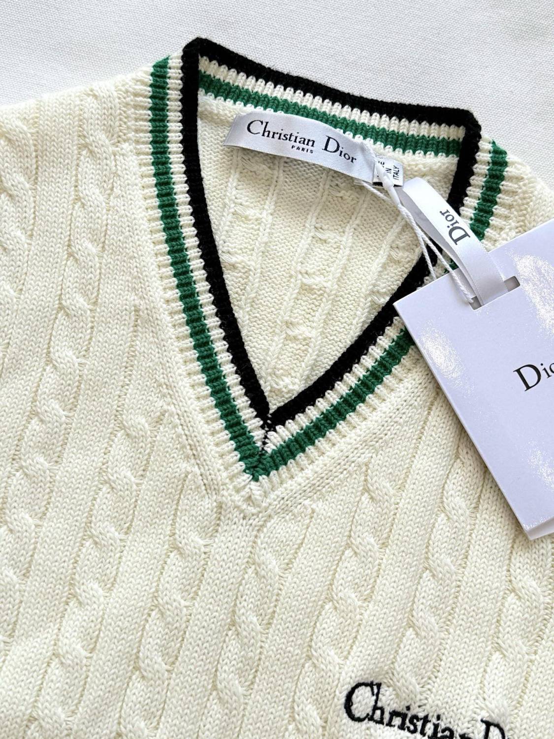 Women's Spring/Summer Solid Color Striped V-Neck Knitted Tank Top Sweater #77794