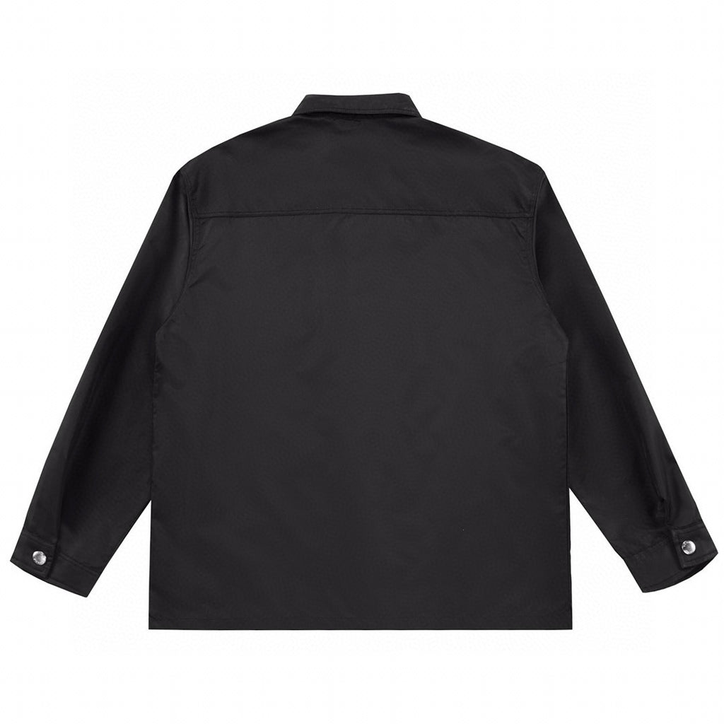 Men's Spring And Autumn Nylon Lapel Single-Breasted Long-Sleeved Shirt Casual Trousers Pants Suit Set #97887