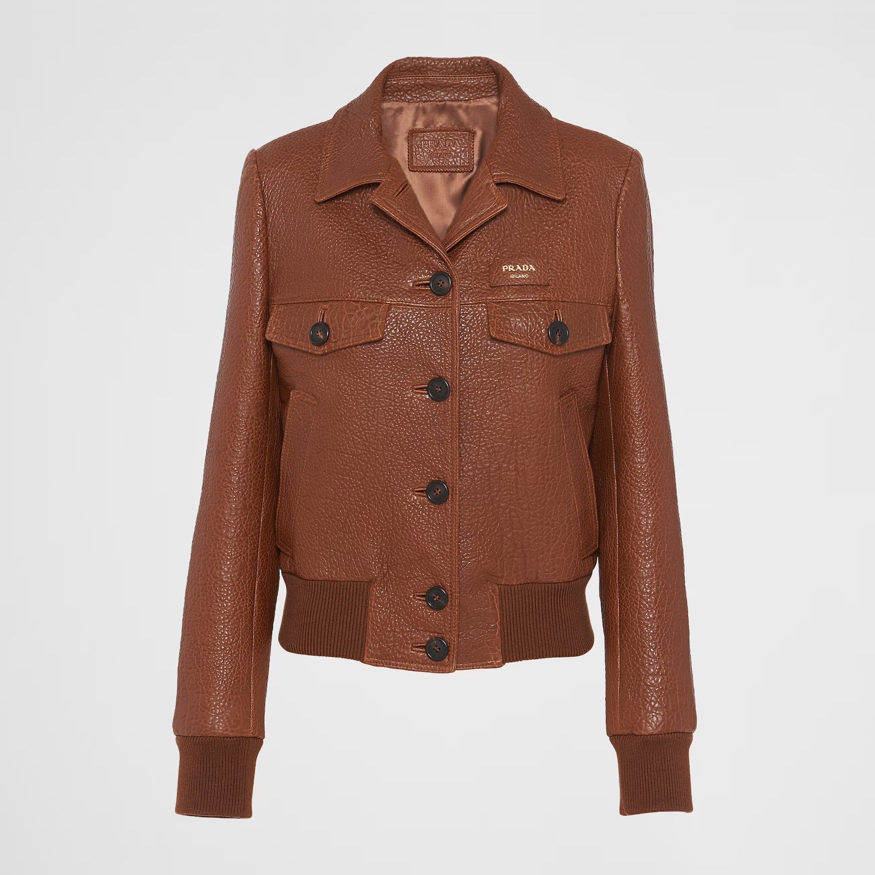 Women's Winter Solid Color Single Breasted Long Sleeve Lapel Lambskin Jacket #98533