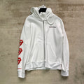 Men's Spring and Fall Logo Printed Zipper Long Sleeve Hooded Jacket #99978