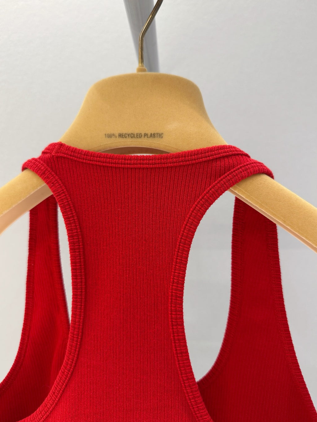 Women's Summer Seamless Racerback Top Elastic Jacquard Short Solid Color Cotton Sleeveless Vest #81272