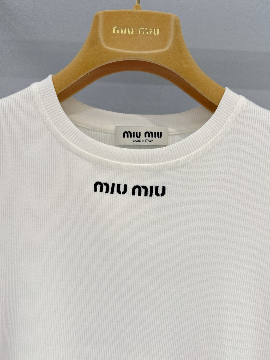 Women's Summer Embroidery Letter Print Solid Color Round Neck Cotton Short Sleeve T-Shirt #76164