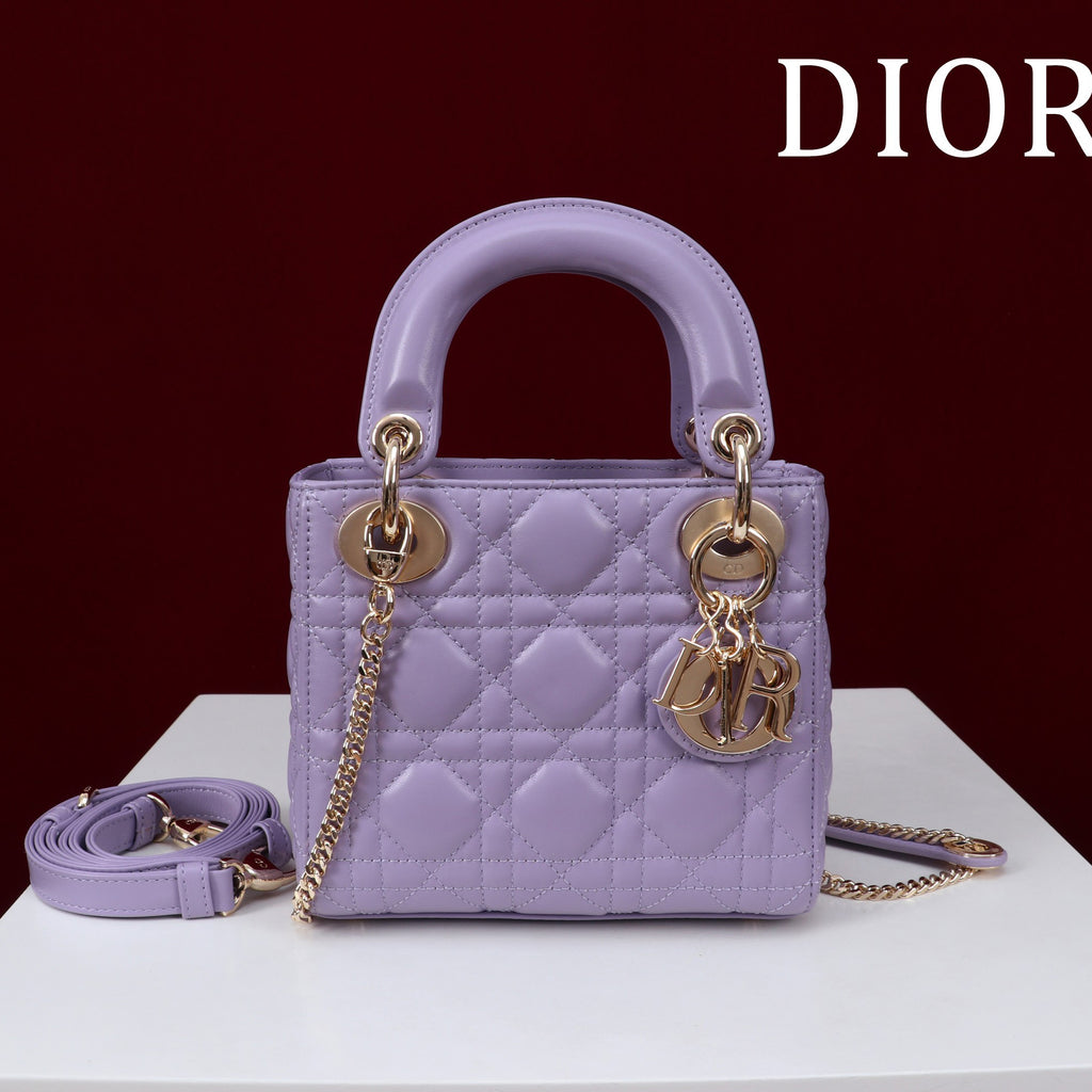 CD Lady Women's Solid Color Metal Pendant Removable Chain Shoulder Strap Wicker Pattern Sheepskin Leather Single Shoulder Crossbody Handbag Bag Bags #77461