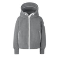 Chilliwack Women's Wool Fleece Pilot Jacket Stylish Gray Color-block Hooded Jacket Sweatshirt #81881A