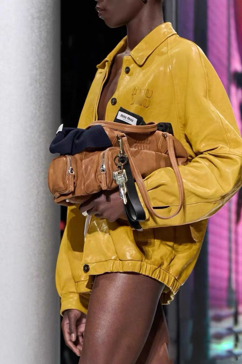 Women's Autumn and Winter Solid Colour Lapel Single Breasted Loose Long Sleeve Jacket #99192