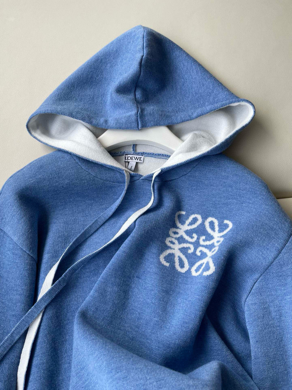 Men's And Women's Spring and Autumn Solid Color Cashmere Long Sleeve Hooded Sweatshirt Pullover #98148