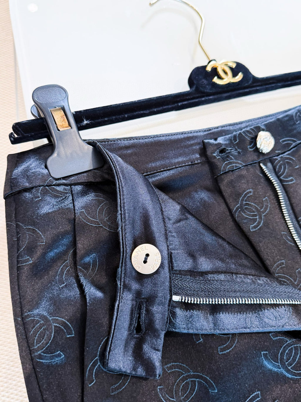 M¨¦tiers d'art Women's Spring/Autumn Fashion Classic Dark Pattern Jacquard Wide Leg Silk Casual Pants #78288