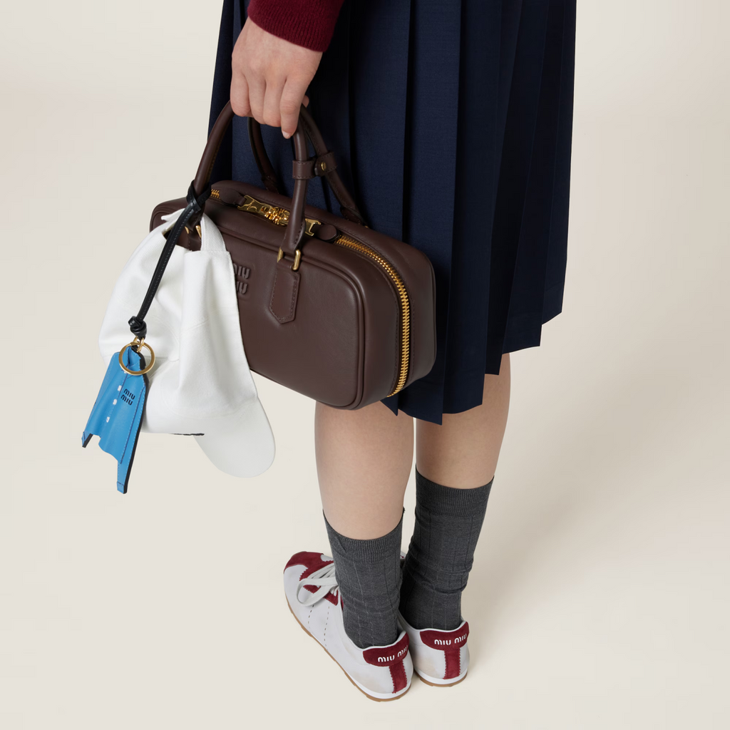 MM Women's Plume Nappa Leather and Suede Sneakers Four Seasons Round Toe Lace Up Solid Color Low Derby Shoes Casual Shoes #81347