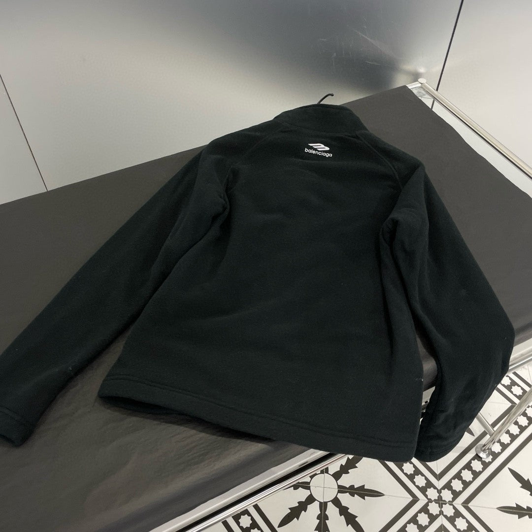 Women's 3B Sports Icon Half Zip Solid Color Fitted Top Logo Printed Pullover Long Sleeve Sweatshirt #71757