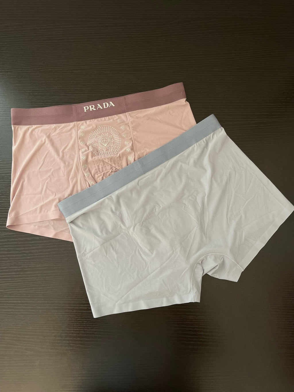Men's Monogrammed Solid Colour Breathable Boxer Briefs Underpants Pack of 4 #99237