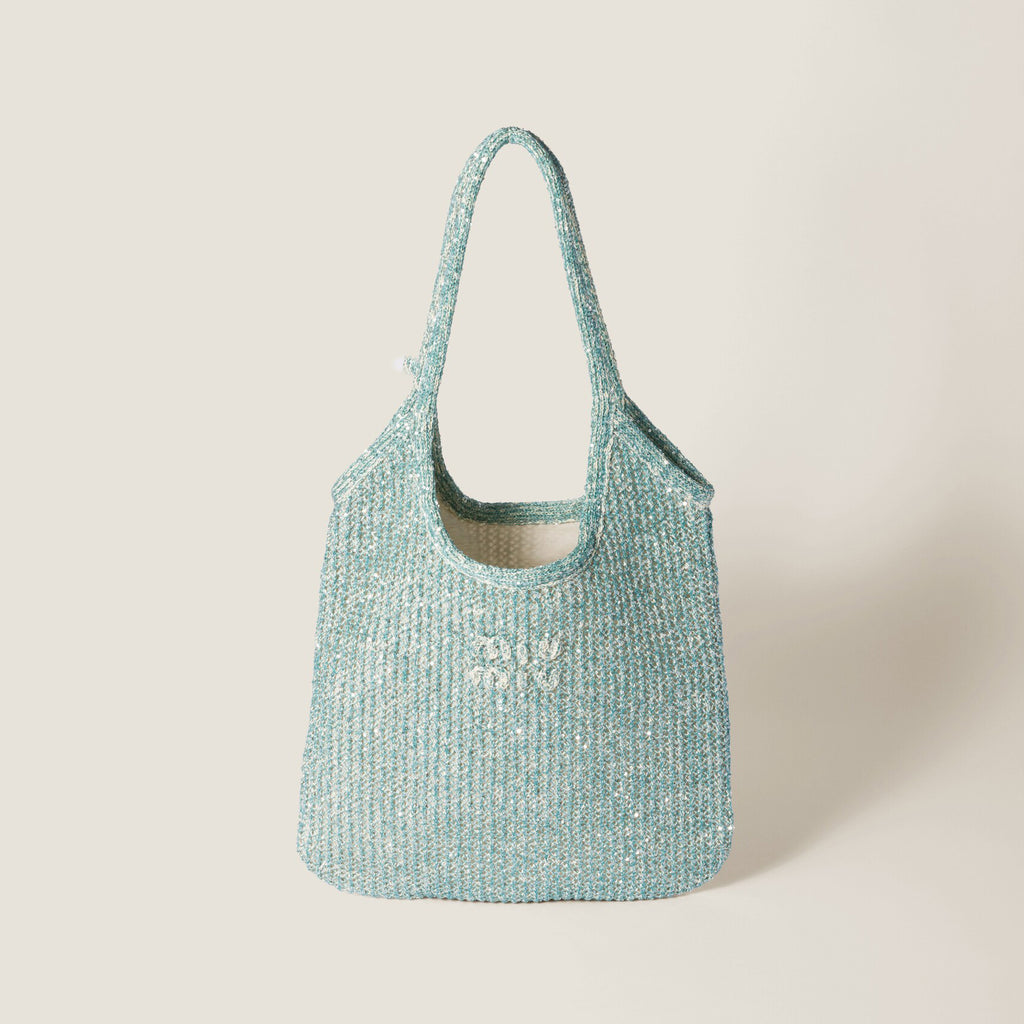 MM Ivy Sequin Mesh Women's Solid Color Sequined Shoulder Bag with Detachable Handbag Bags and Embroidered Letter Logo #77693