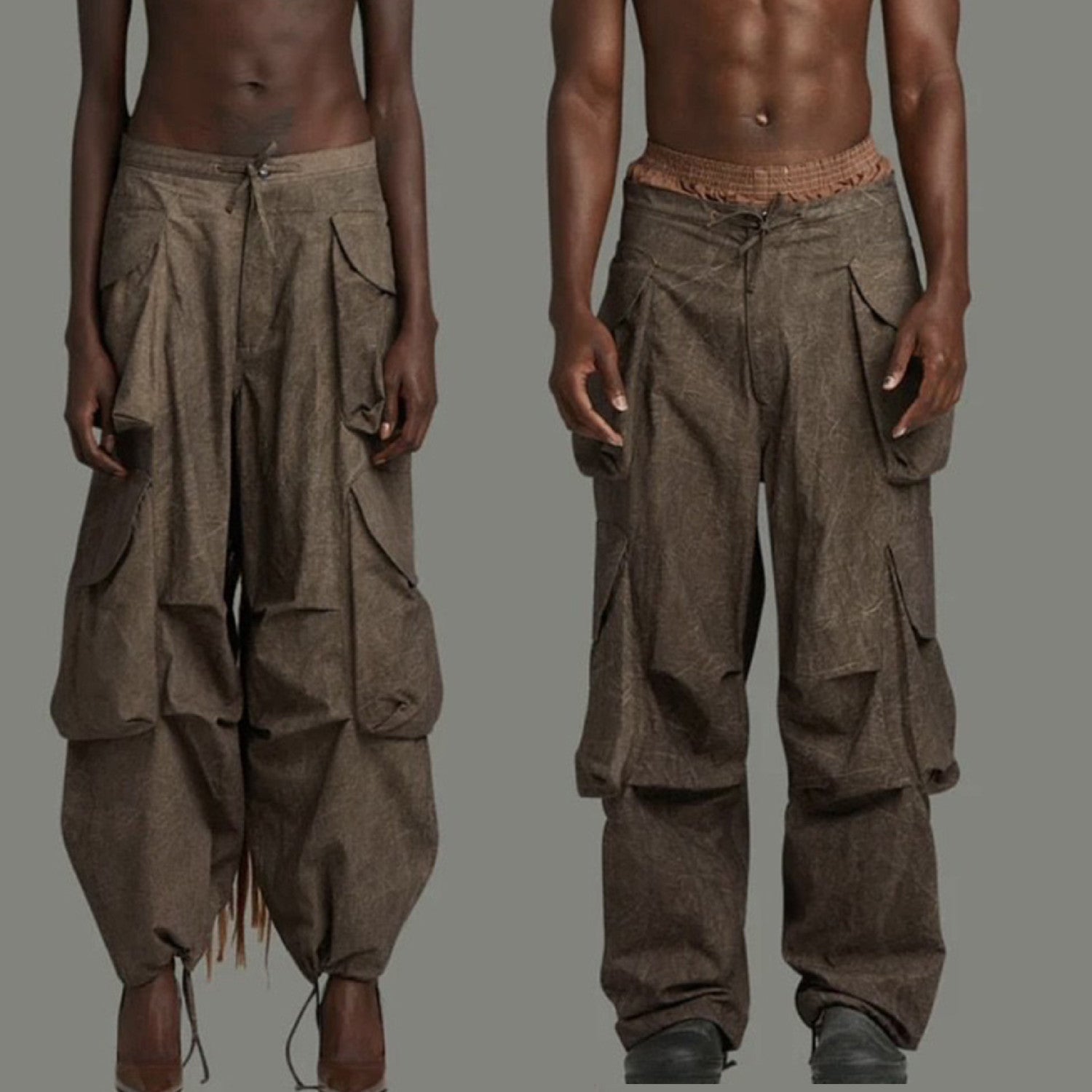 Entlre Studlos Men's Women's Spring/summer Retro Multi-pocket Multi-color Workwear Casual Pants High Street Trend Trousers Ngvp #7889