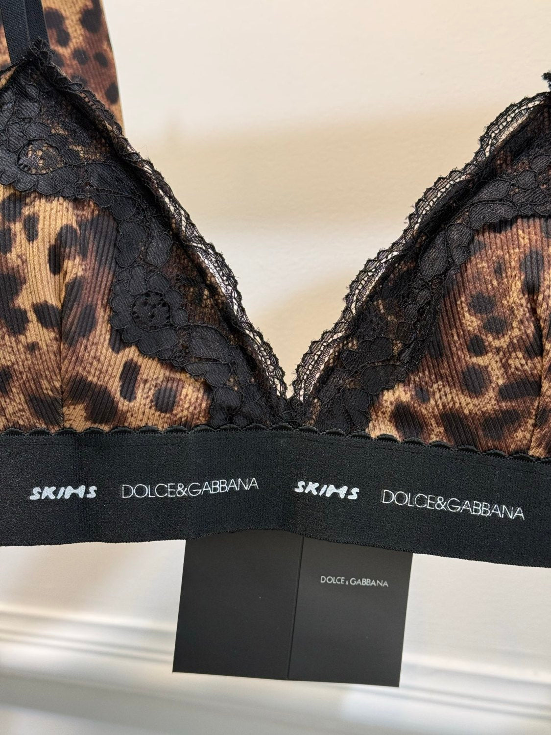 Women's Summer Colorblocking Leopard Lace Trim Triangle Adjustable Bra High Waist Comfort Triangle Panty Set Suit #75474