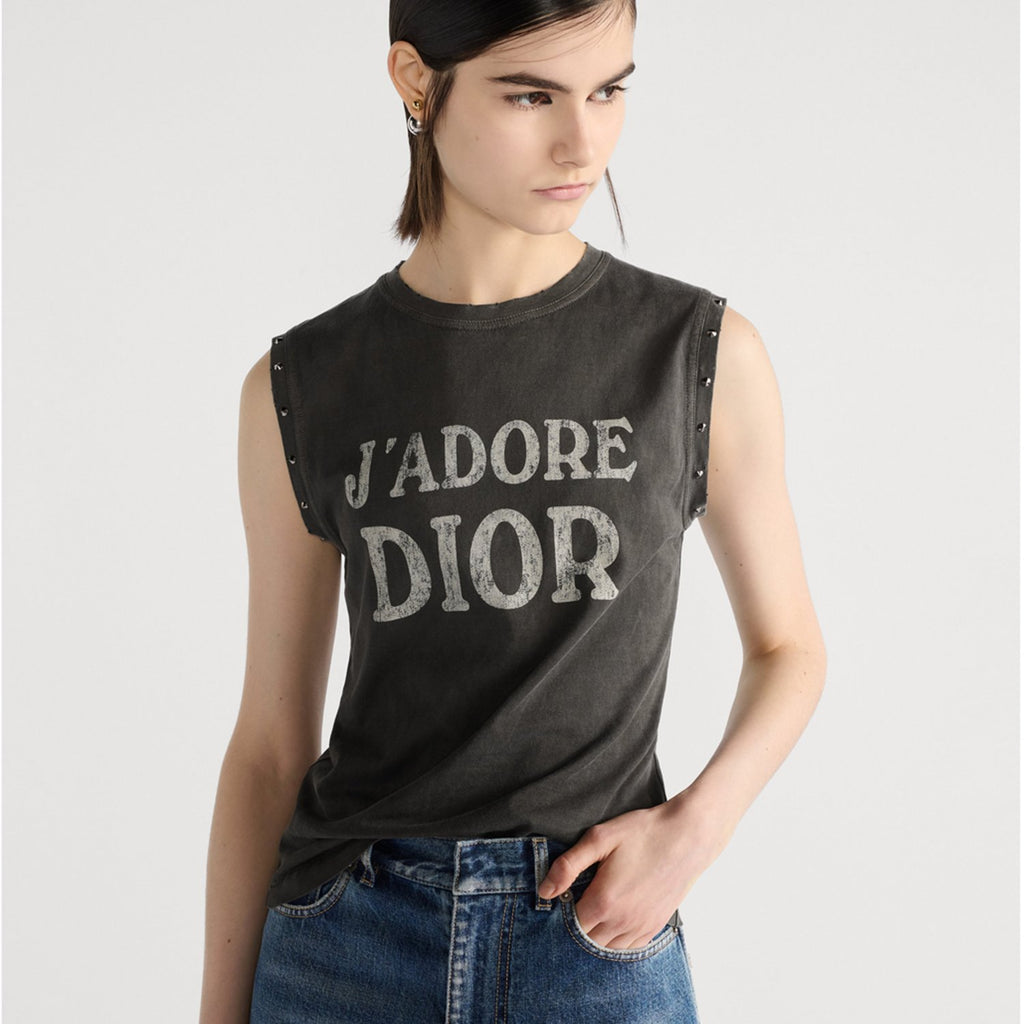 Women's Summer Fashion Casual Solid Color Cotton Letter Sleeveless Tank Top Vest #78537