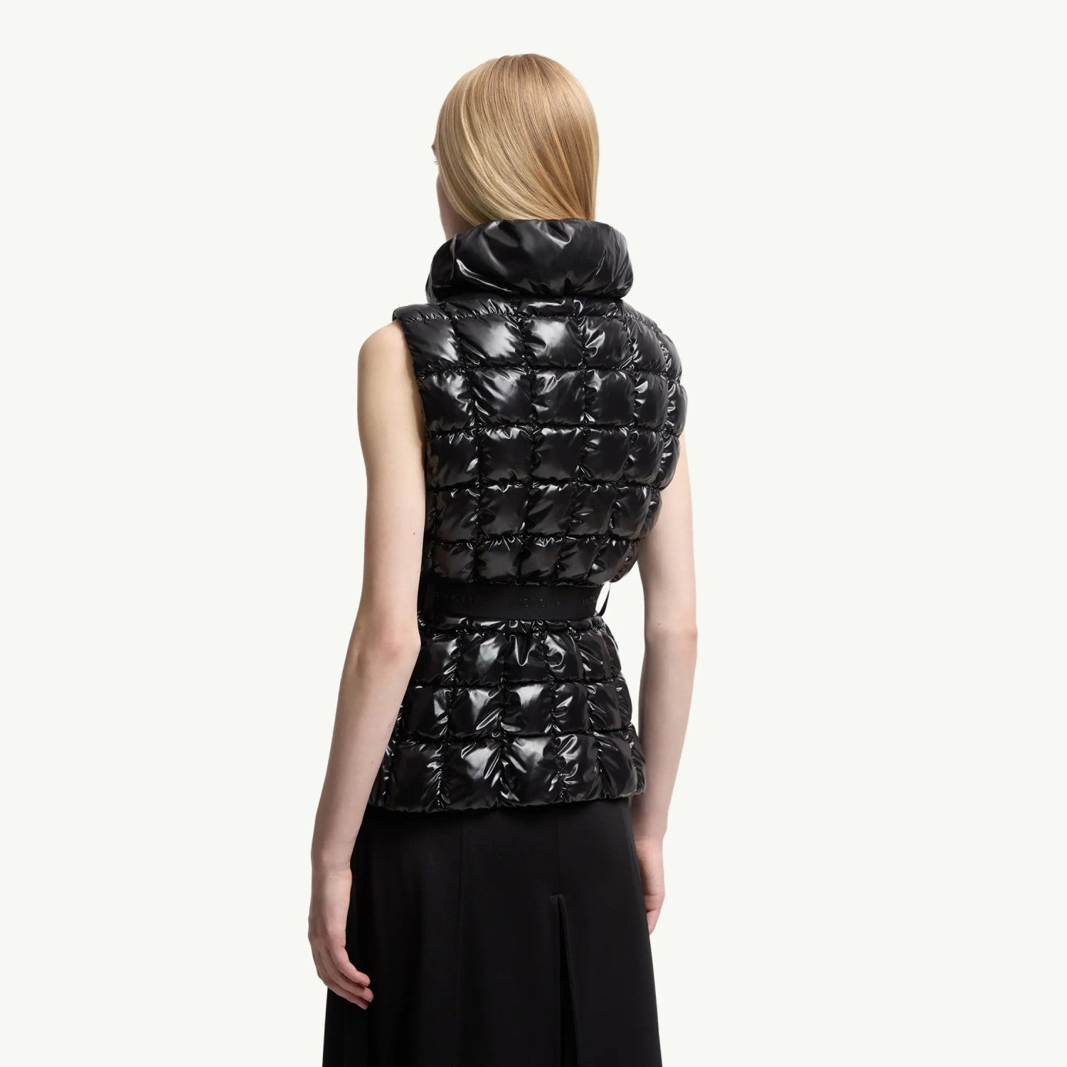 Emilion Women's Winter Fashion Casual Stand Collar Zipper Sleeveless Square Quilted Down Vest #78822
