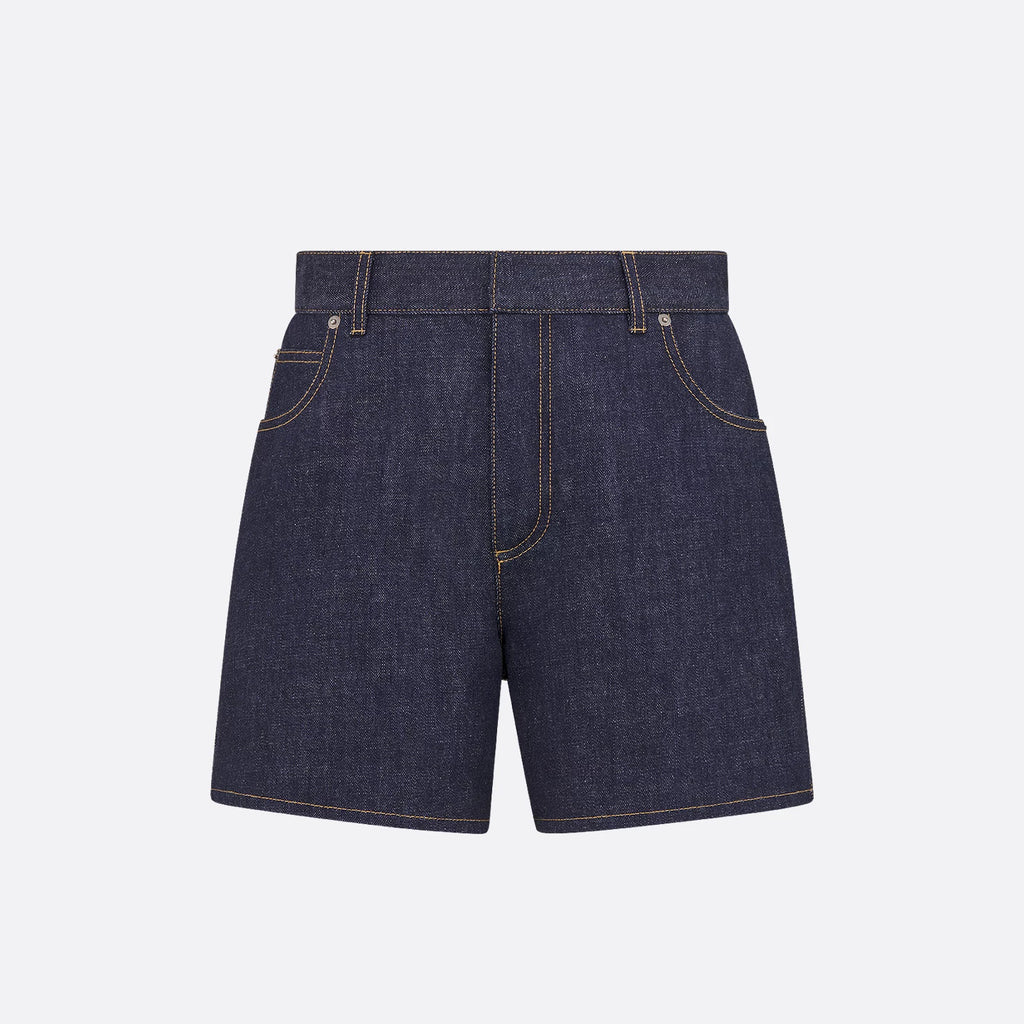 Women's Summer Monogrammed Blue Denim Shorts #75874