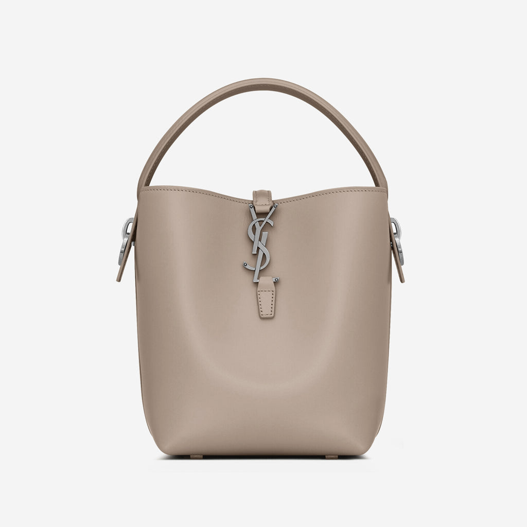 YS Women's LE 37 Logo Hook Buckle mini Small Glossy Solid Color Bucket Bag Suede Leather Handbags Casual Bags 7490362R20W9207 #81334