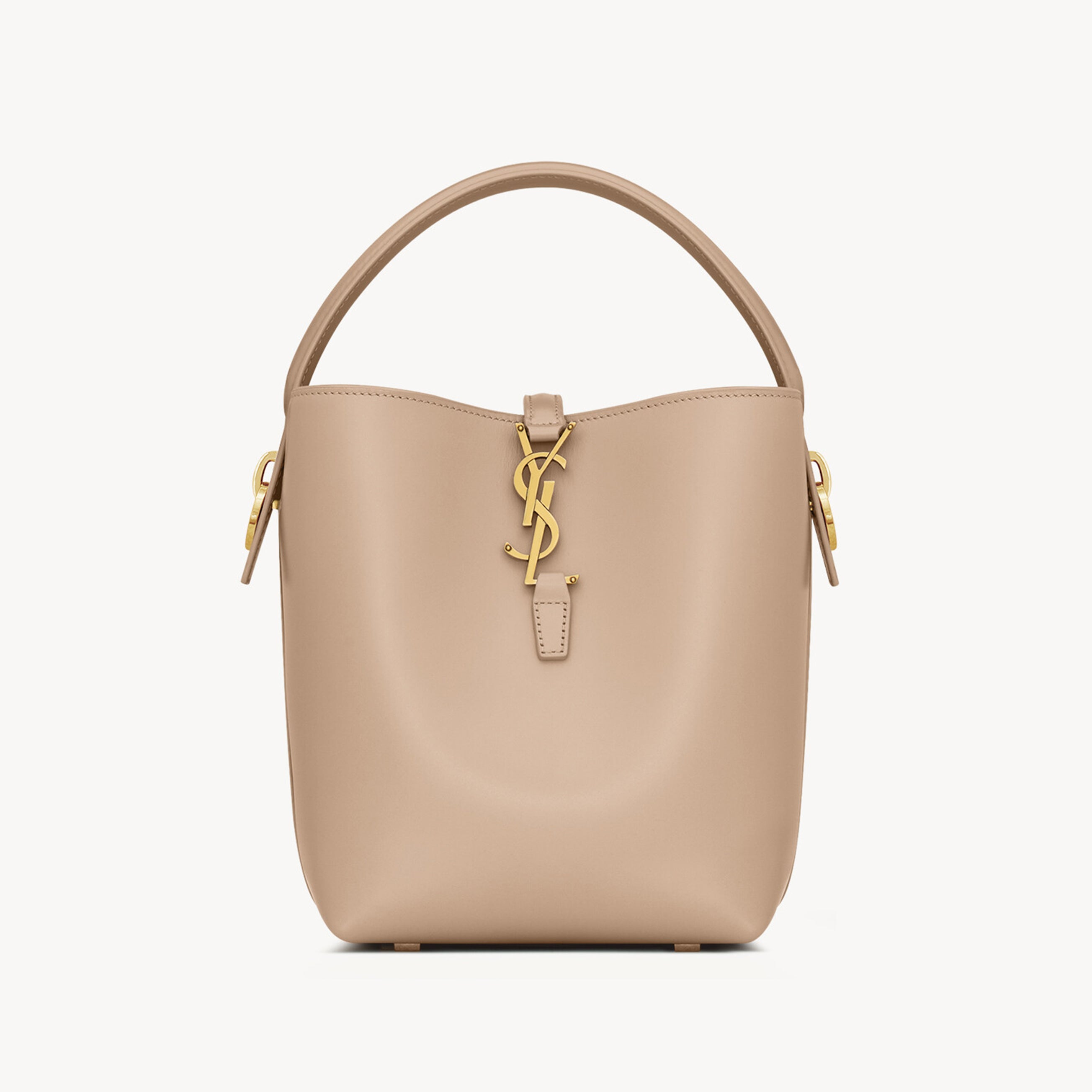 YS Women's LE 37 Logo Hook Buckle mini Small Glossy Solid Color Bucket Bag Suede Leather Handbags Casual Bags 7490362R20W9207 #81334