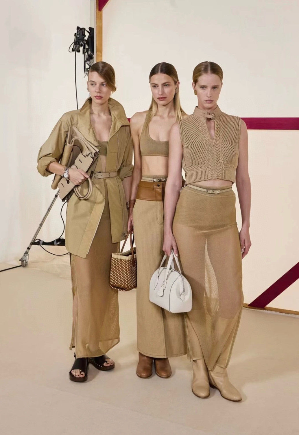 Women's Spring And Autumn Patchwork Leather Half-High Neck Cotton Knitted Plain Sleeveless Top Vest Ngvp #2132