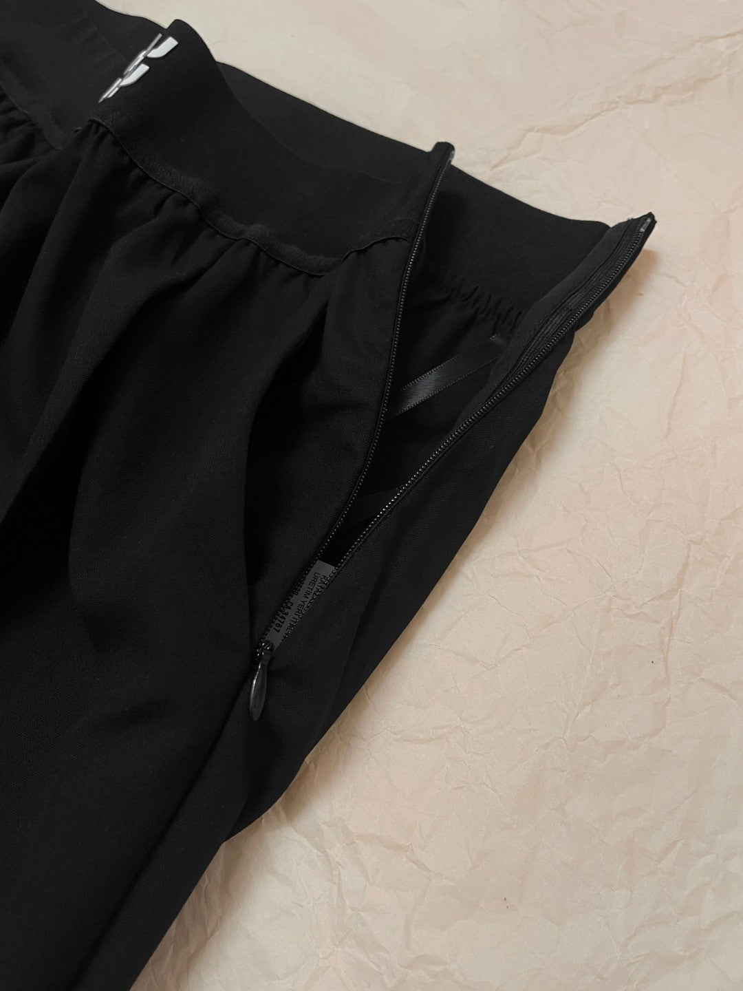 Women's Spring and Autumn Solid Color Elastic Mid Waist Wide Leg Casual Pants #74784