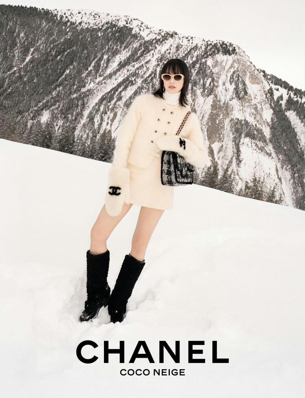 2025/26 Coco Neige Ready-to-wear Collection Coat Wool Blend Single-breasted Jacket Mini Skirt Set Suit #82276A