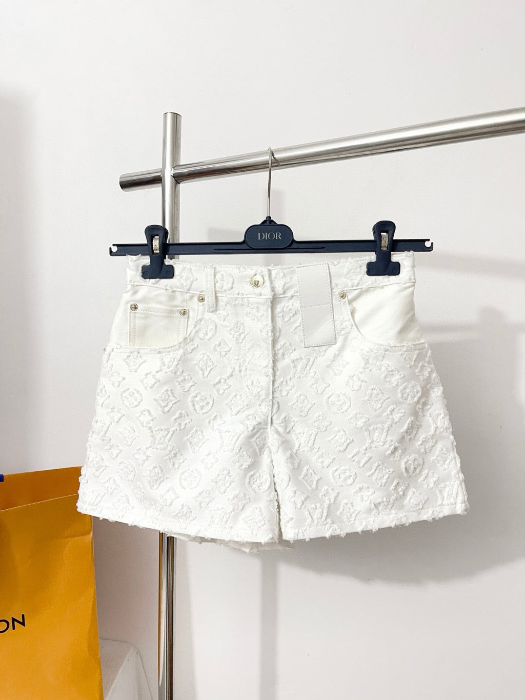 Women's Summer Solid Color Cut-Out Cotton Denim Shorts #77685