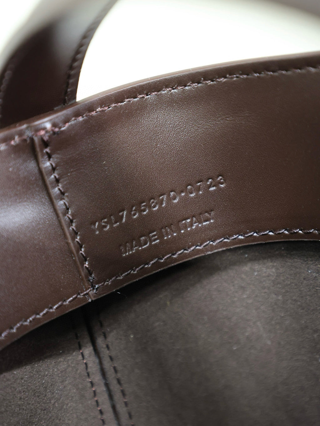 YS Women's LE 37 Logo Hook Buckle mini Small Glossy Solid Color Bucket Bag Suede Leather Handbags Casual Bags 7490362R20W9207 #81334