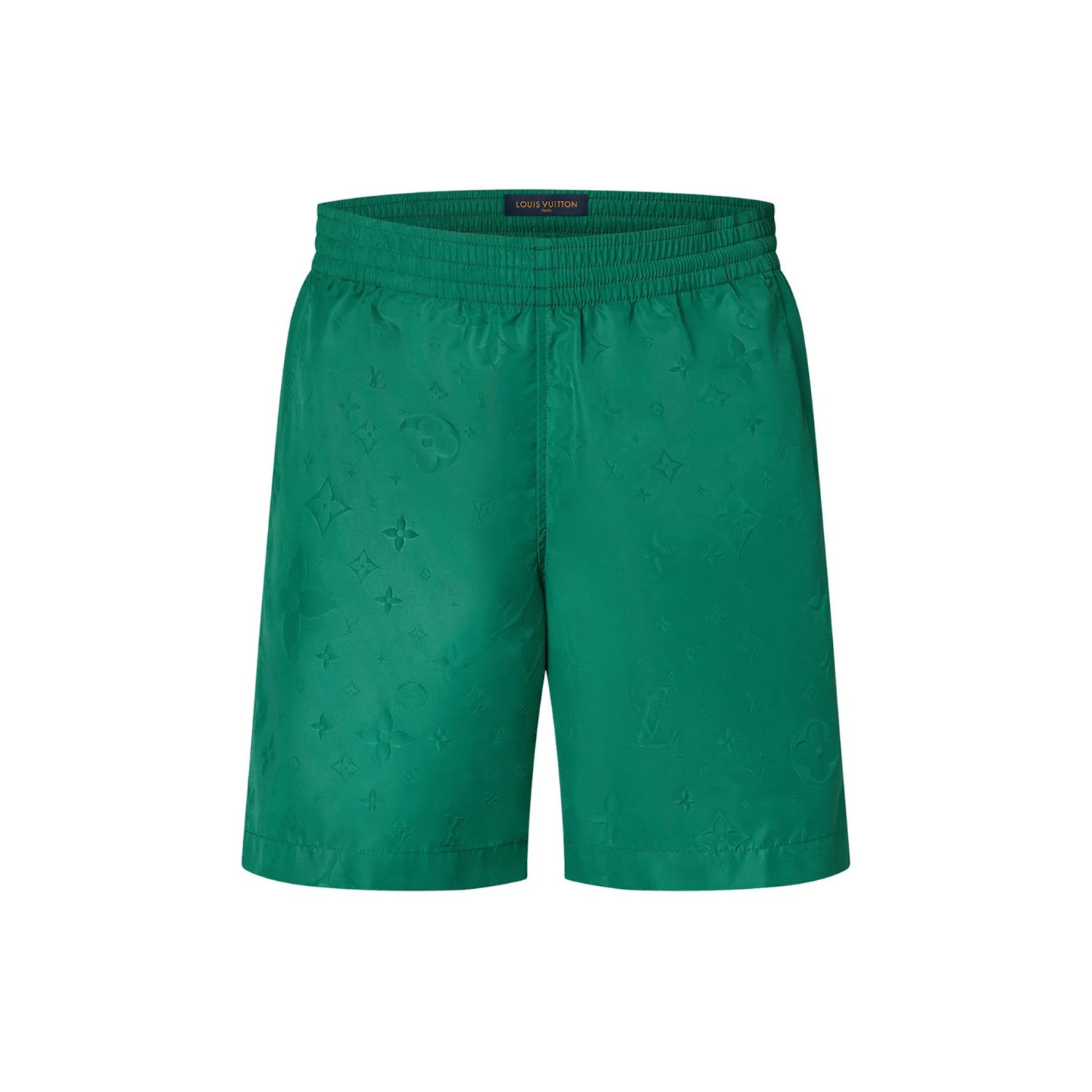 Men's Summer Solid Color Polyester Beach Full Print Casual Signature Swim Board Shorts #75891