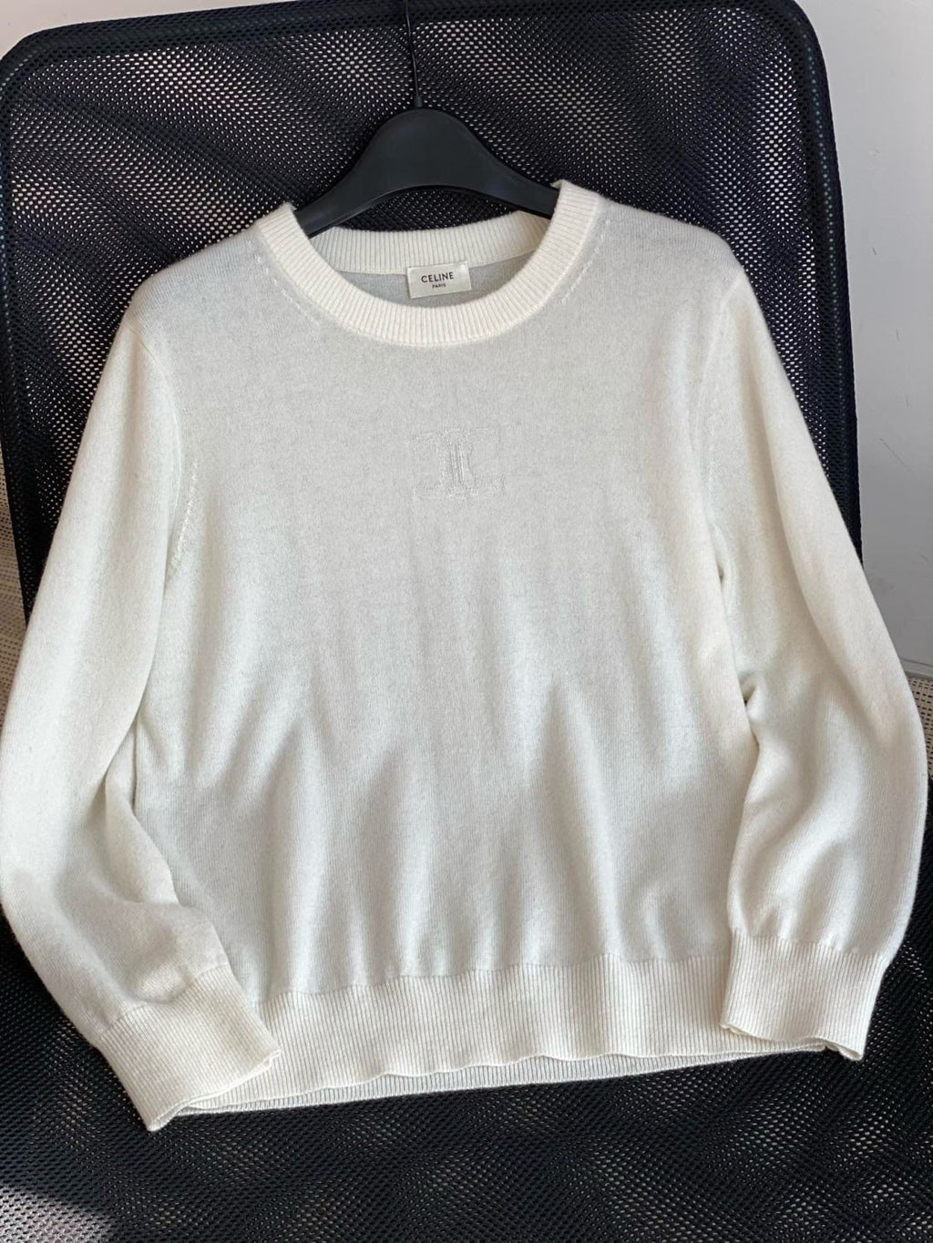 Women's Spring And Summer Solid Color Round Neck Cashmere Knit Sweater #74482