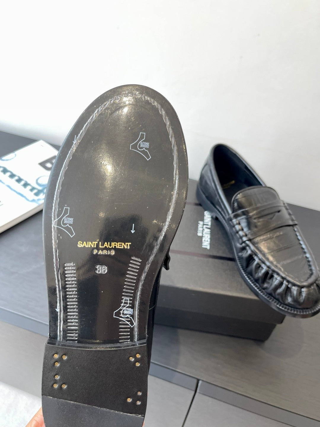 YS Women's Four Seasons Solid Color Round Toe Low Top Flat Heel Loafers Leather Casual Shoes #81342