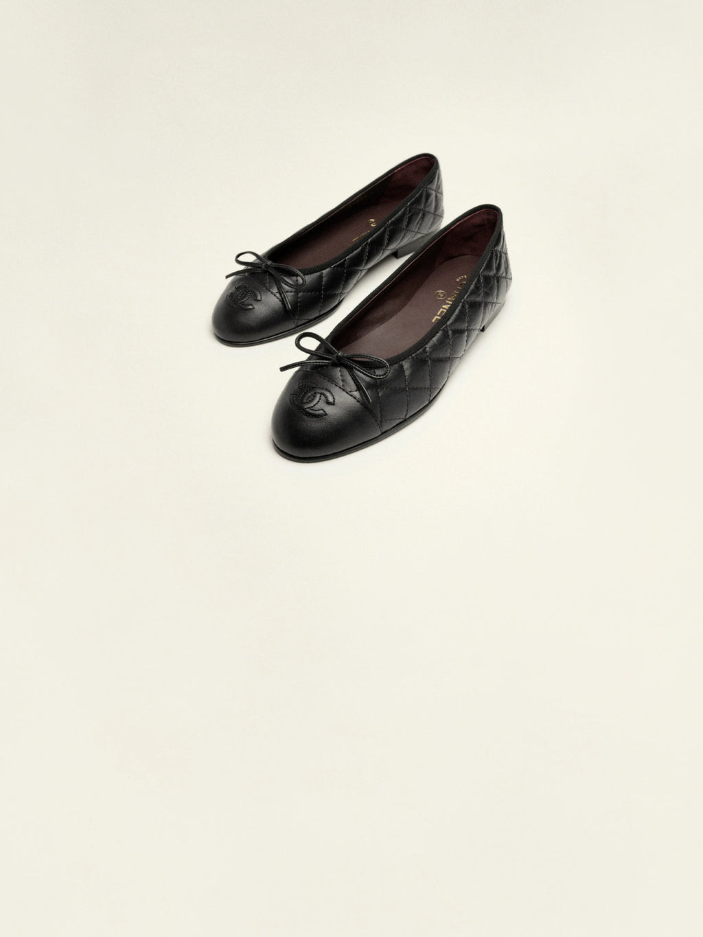 CC Women's Four Seasons Simple Solid Color Single Shoes Ballet Shoes Retro Calfskin Flat Shoes Round Head Casual Shoes #77859