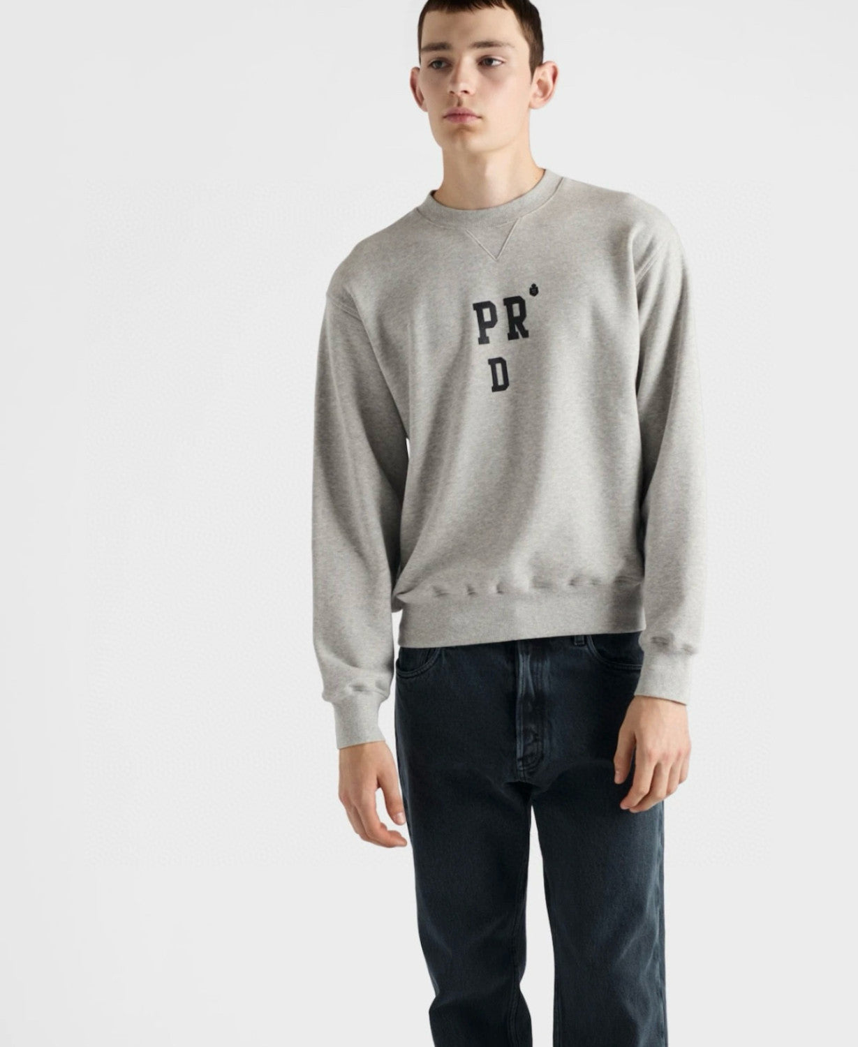 Men's and Women's Spring/Fall Fashion Casual Crewneck Pullover Solid Color Oversized Sweatshirt #78847