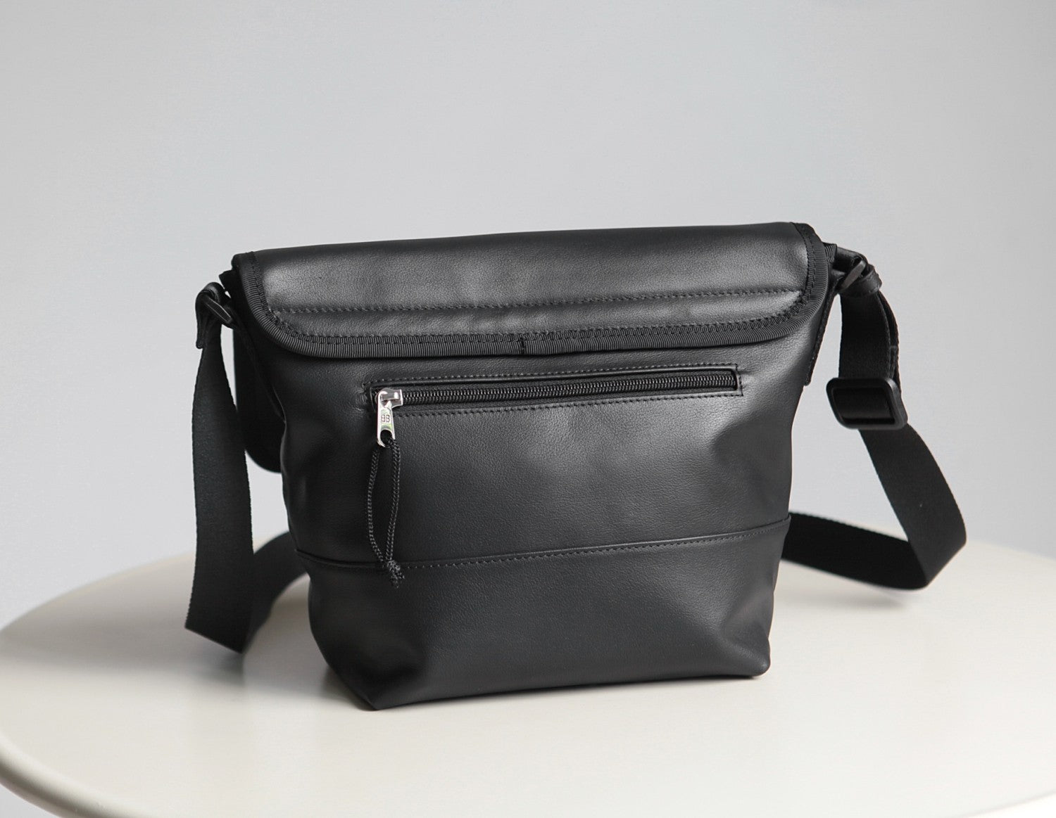 Men's Letter Print Black Calfskin Single Shoulder Crossbody Bag Bags #77712