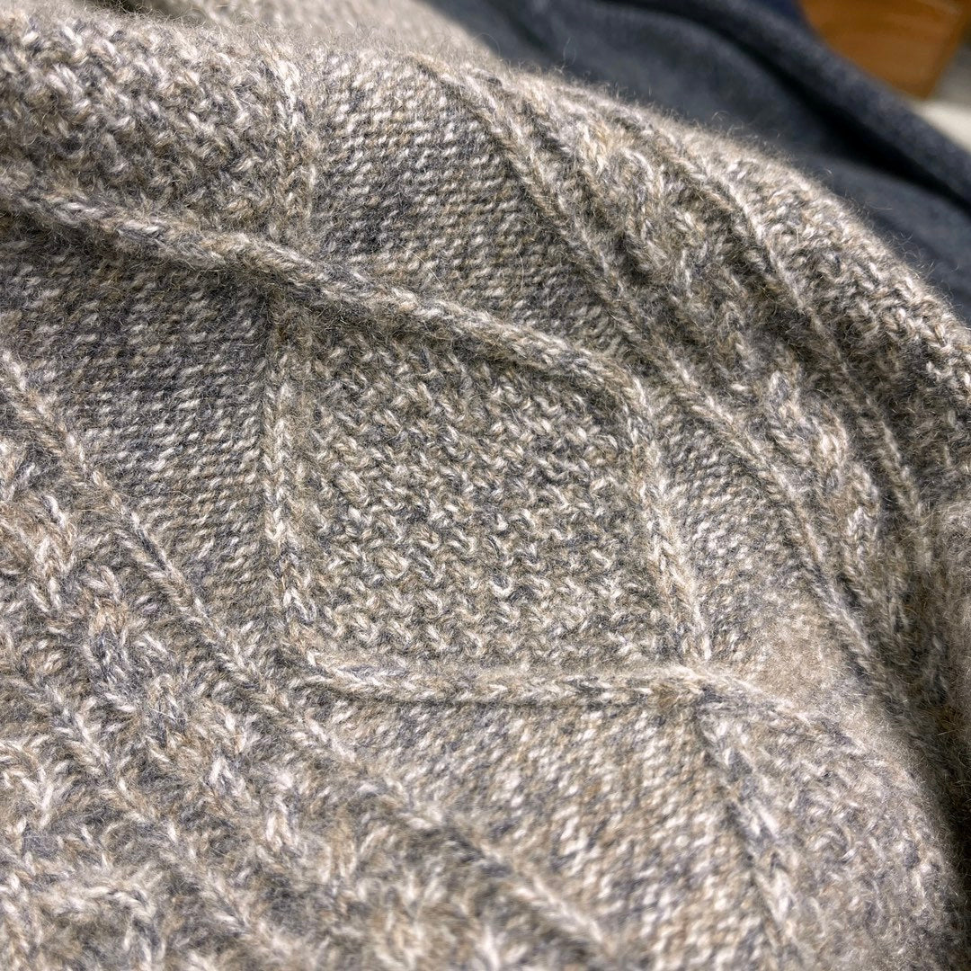 Men's Autumn And Winter Cashmere Round Neck Fit Solid Color Long Sleeve Sweater Ngvp #9655