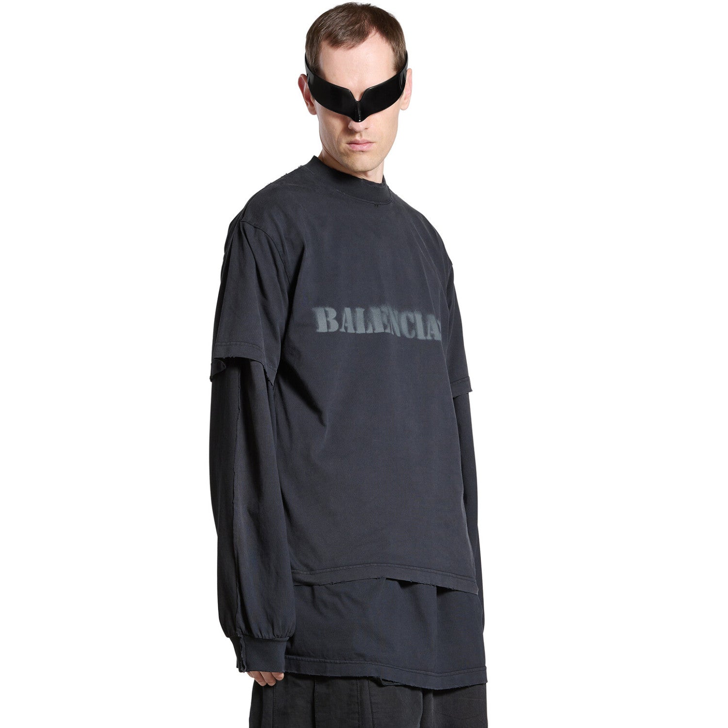 Stencil Type Men's Summer Solid Color Letter Round Neck Pullover Straight Loose Fit Short Sleeve T-Shirt #98597